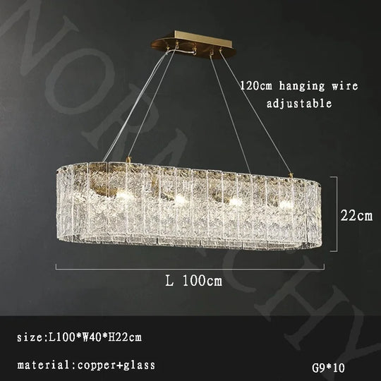 Modern Creative Water Ripple Glass Pendant Light – Luxurious LED Ceiling Fixture