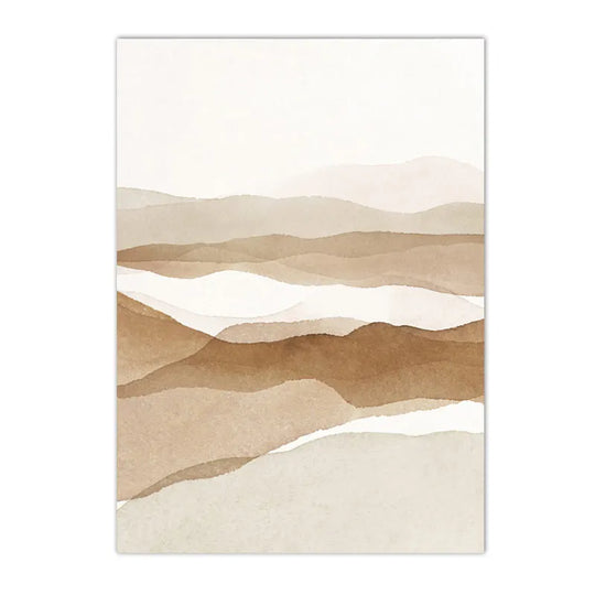 Minimalist Abstract Mindfulness Quote Canvas Wall Art