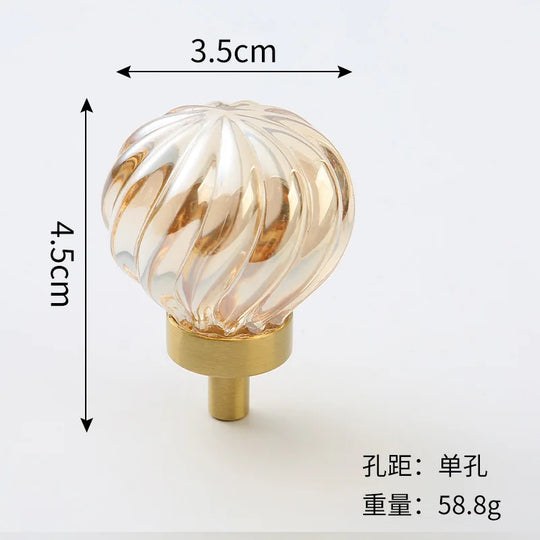 Brass Crystal Cabinet Handles – Light Luxury Furniture Knobs