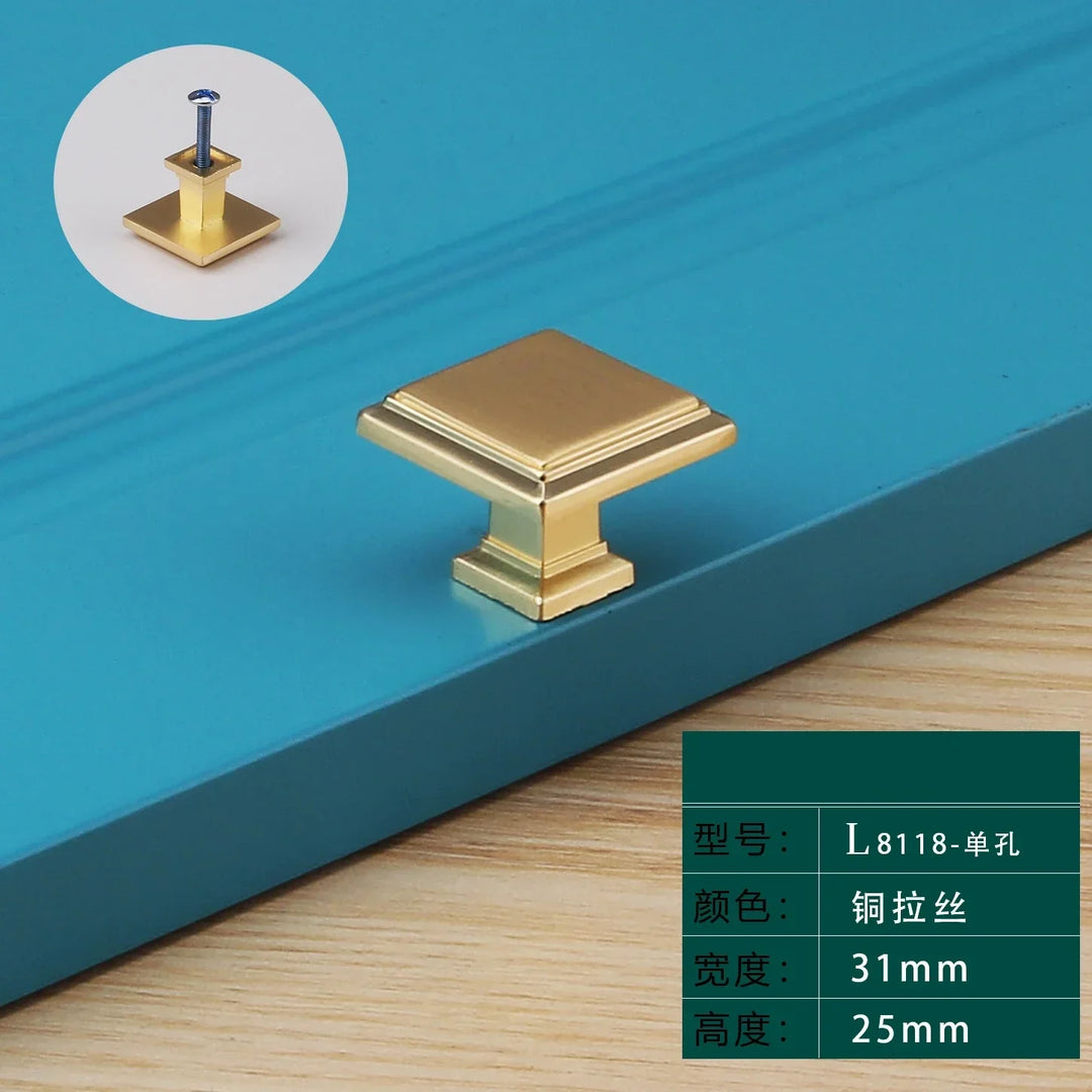 Light Luxury Bronze Cabinet Handles – Modern Drawer Pulls