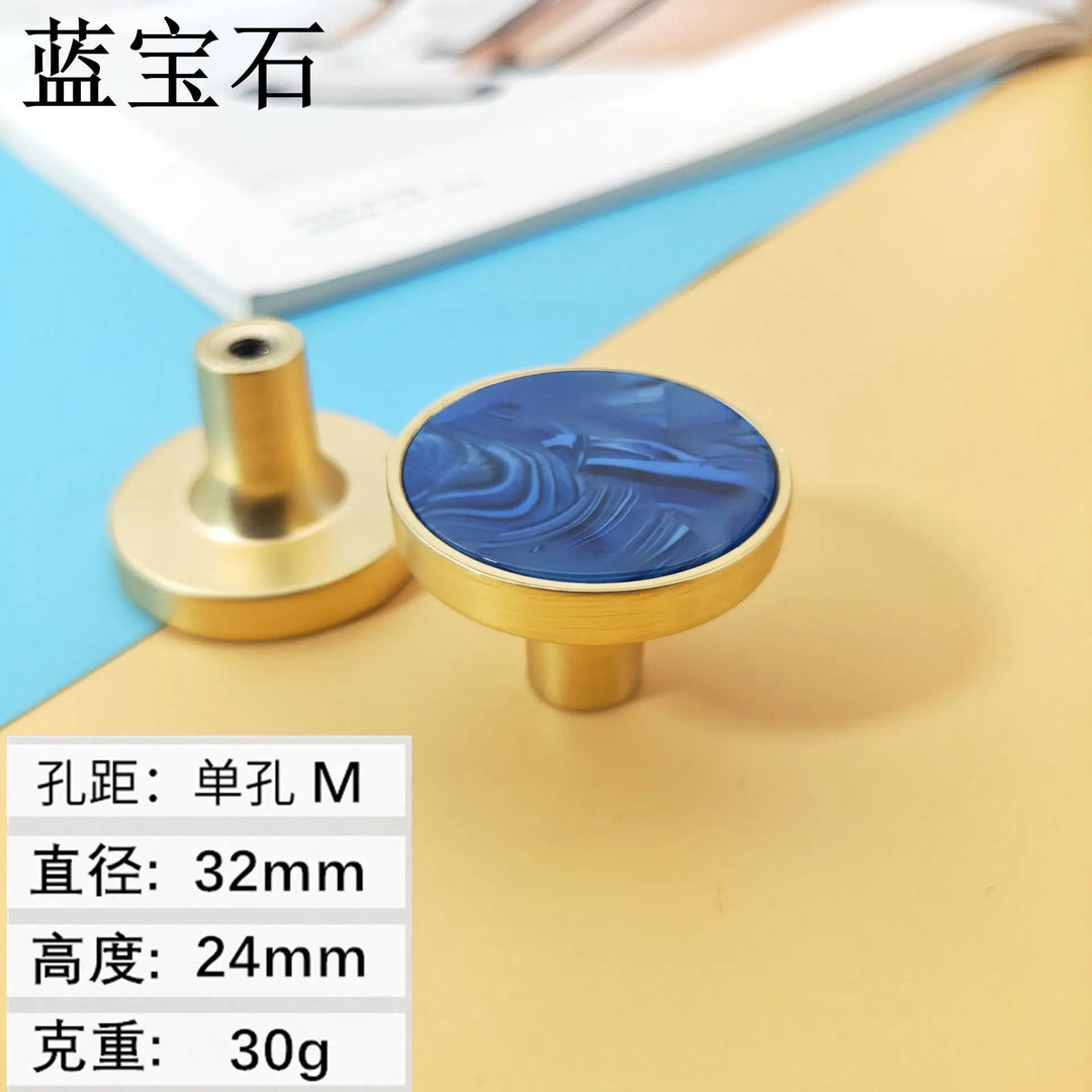 Shell Cabinet Handles – Gold Single-Hole Knobs & Multipurpose Hooks
