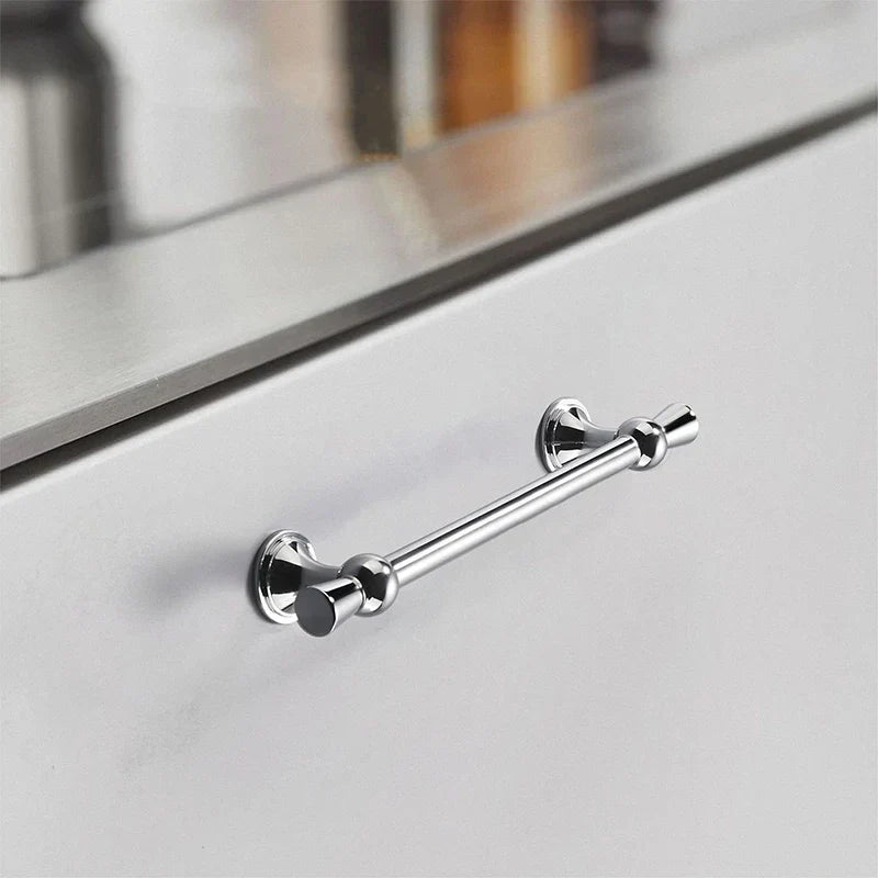 Polished Gold and Silver T-Bar Cabinet Handles – Modern Pulls for Furniture (55–220mm)