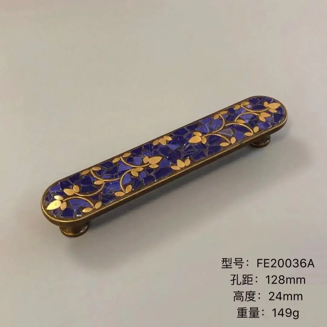 Ethnic Style Brass Art Handles – Vintage Pulls with Artistic Craftsmanship