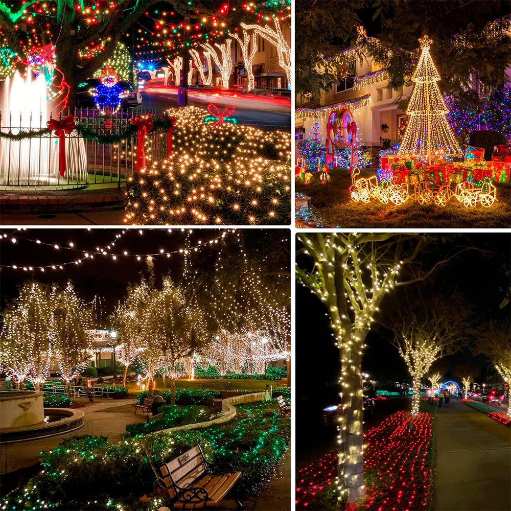 Outdoor LED String Fairy Lights USB/Battery Waterproof Garland