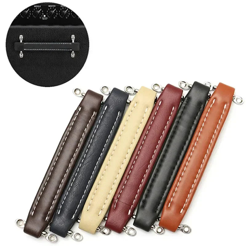 Vintage Leather Furniture Handle – Suitcase-Style Drawer Pulls for Cabinets and Chests