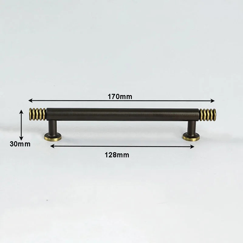 Brass Kitchen Cabinet Handles – Gold Textured Knobs and Pulls for Furniture