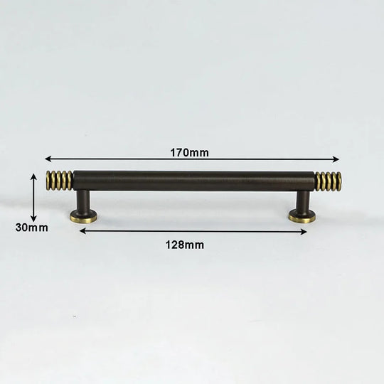 Brass Kitchen Cabinet Handles – Gold Textured Knobs and Pulls for Furniture