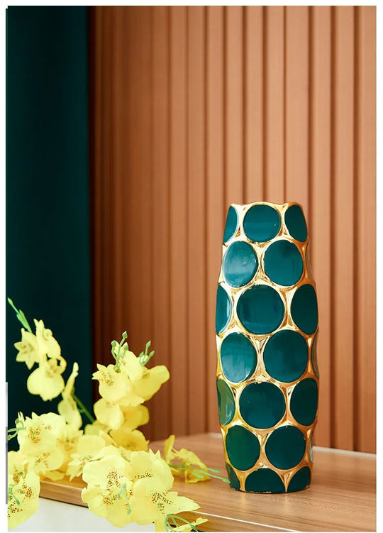 Ceramic Decorative Vase for Dried Flower Arrangement Home Decor