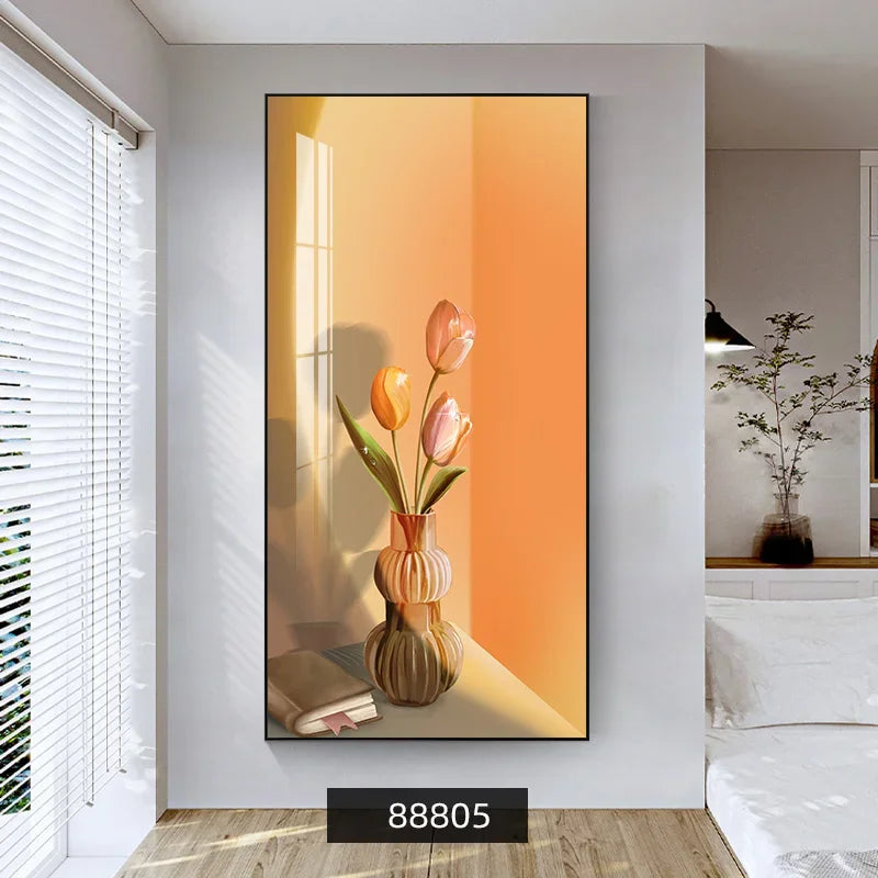 Summer Flowers Colorful Floral Canvas Wall Art