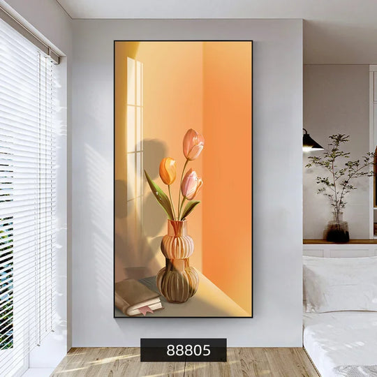 Summer Flowers Colorful Floral Canvas Wall Art