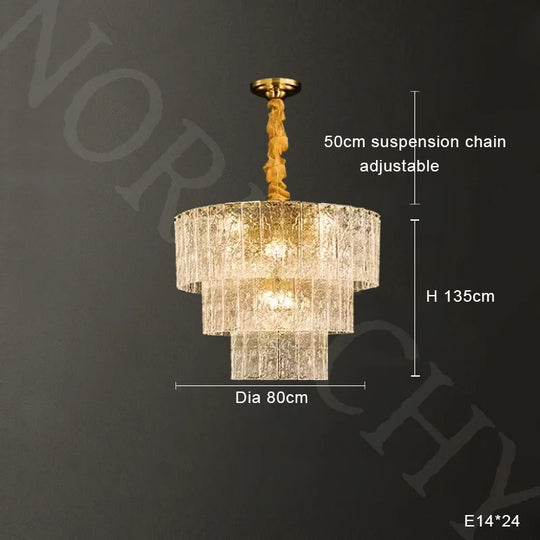 Modern Creative Water Ripple Glass Pendant Light – Luxurious LED Ceiling Fixture