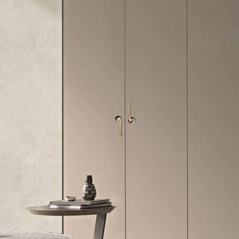 Modern Minimalist Zinc Alloy Handles – Invisible Embedded Cabinet Pulls