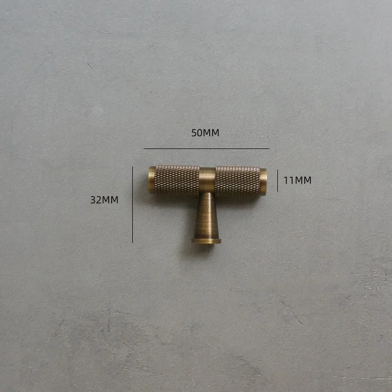 Solid Bronze Cabinet Handles – Antique Brass Wardrobe Bars and Drawer Pulls (20mm-500mm)