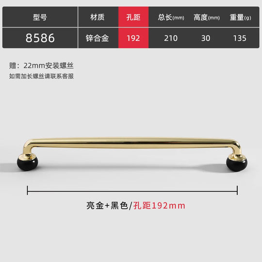 Modern Double-Color Cabinet Handles – Zinc Alloy Drawer Pulls