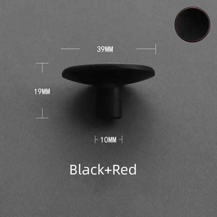 Modern Zinc Alloy Round Knob – Sleek Single-Hole Furniture Handle
