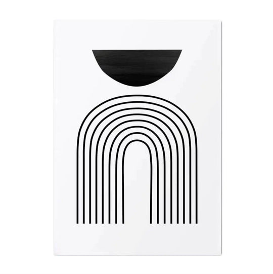 Minimalist Black And Beige Abstract Geometric Canvas Wall Art