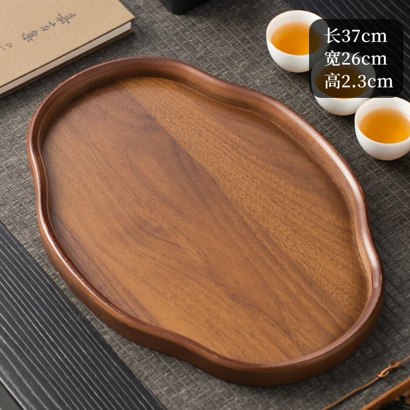 Wooden Decorative Serving Tray for Coffee Table & Home Decor