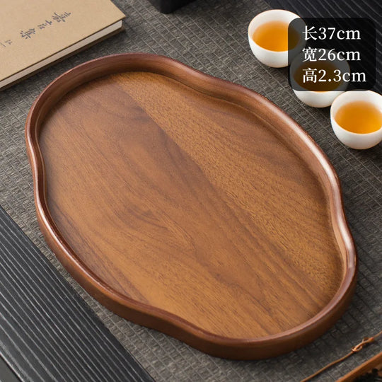 Wooden Decorative Serving Tray for Coffee Table & Home Decor