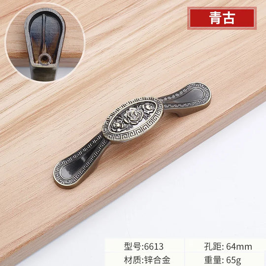 Antique Bronze Cabinet Handles – Vintage Zinc Alloy Drawer Pulls