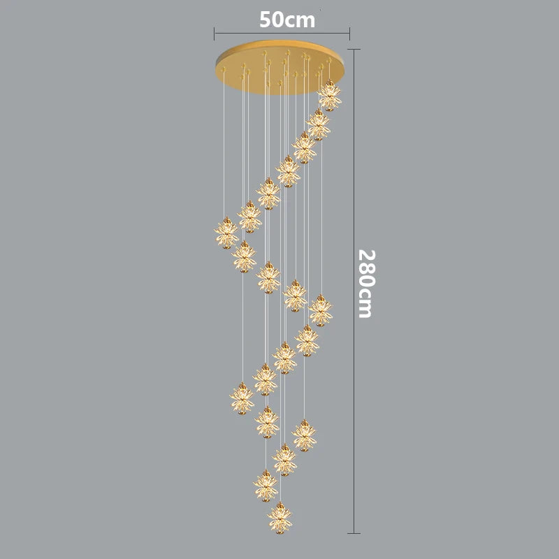 Nordic Crystal Minimalist LED Pendant Lamp – Luxurious Modern Hanging Light