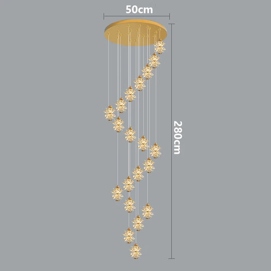 Nordic Crystal Minimalist LED Pendant Lamp – Luxurious Modern Hanging Light