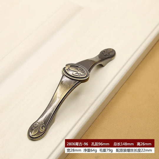 Retro Bronze Cabinet Handles – Antique Metal Drawer & Door Pulls