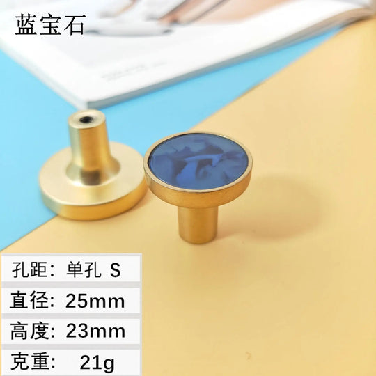 Shell Cabinet Handles – Gold Single-Hole Knobs & Multipurpose Hooks