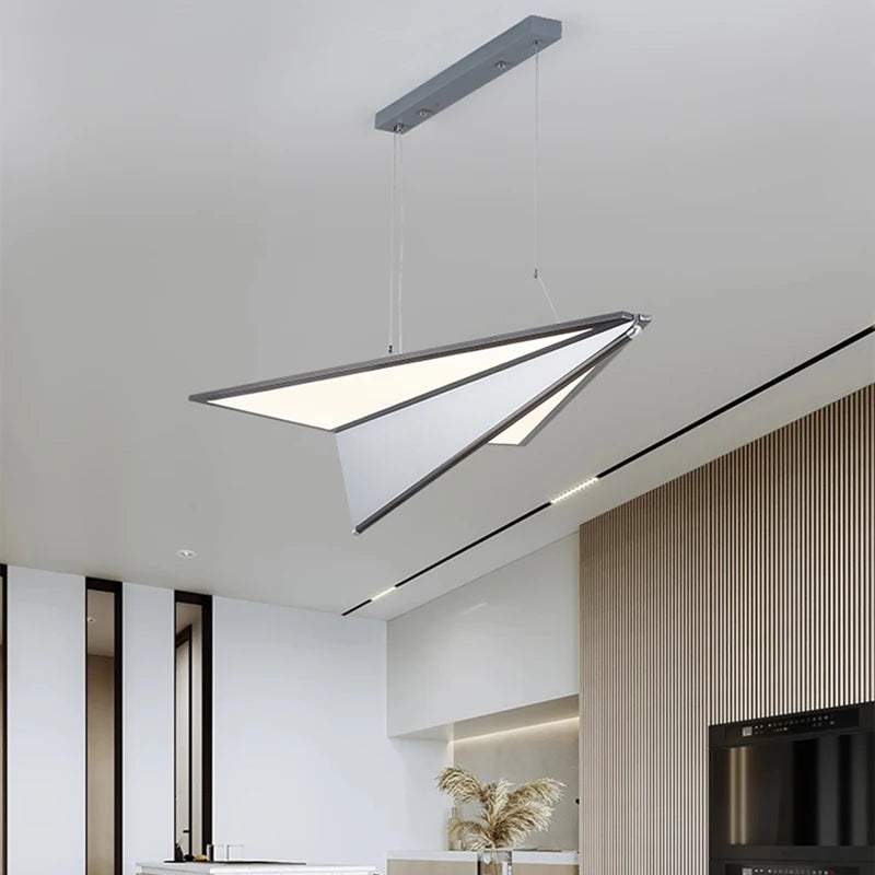 Modern Creative Aircraft LED Pendant Light for Bedroom & Dining Hall