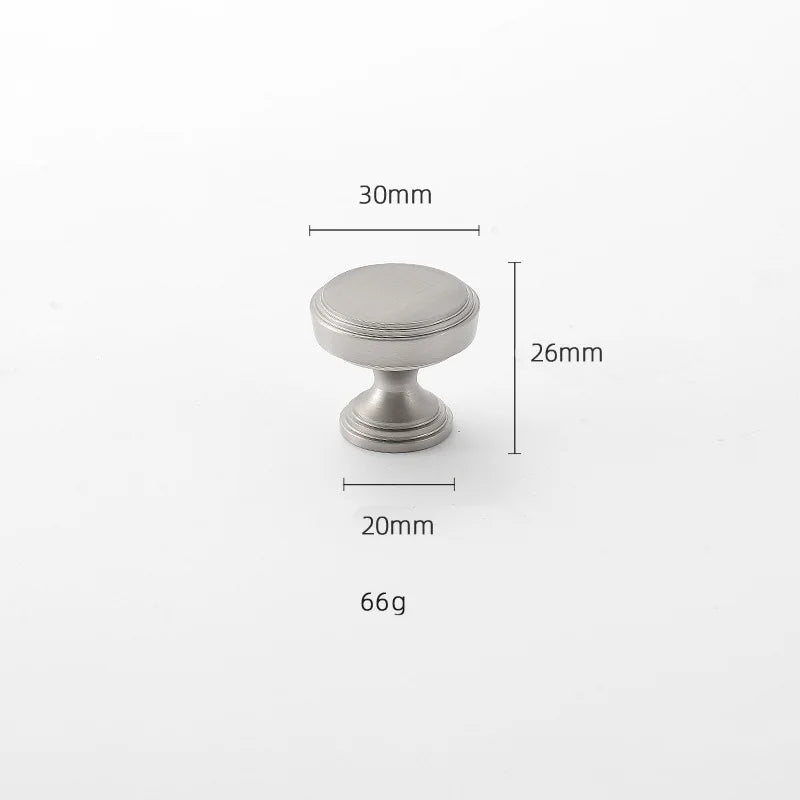 Brushed Nickel Brass Furniture Handles – Matte Silver Pulls and Bars for Cabinets and Drawers