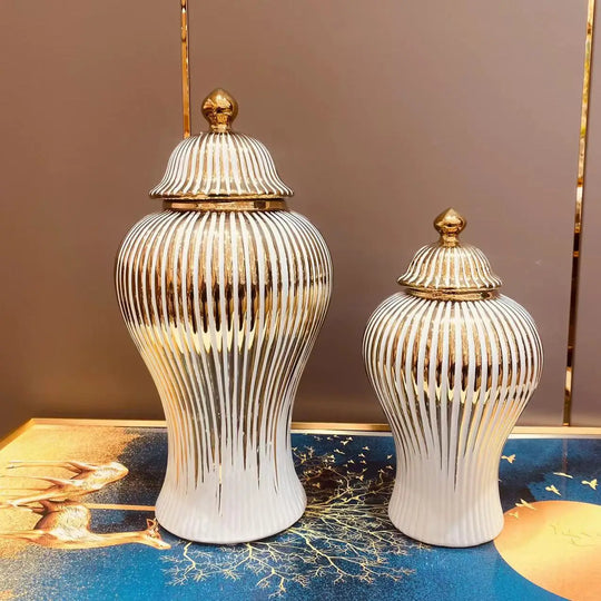 Electroplated Ceramic Decorative Vase for Entrance and Tabletop
