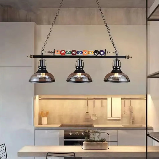 Nordic Retro Billiard Pendant Lamp Modern LED Chandelier Ceiling Lamps Restaurant Bar Counter Clothing store Indoor Decor Lights