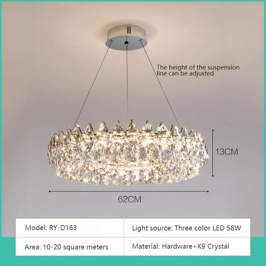 Modern Crystal Bar Pendant Light – Designer Silver Line-Shaped Ceiling Lamp
