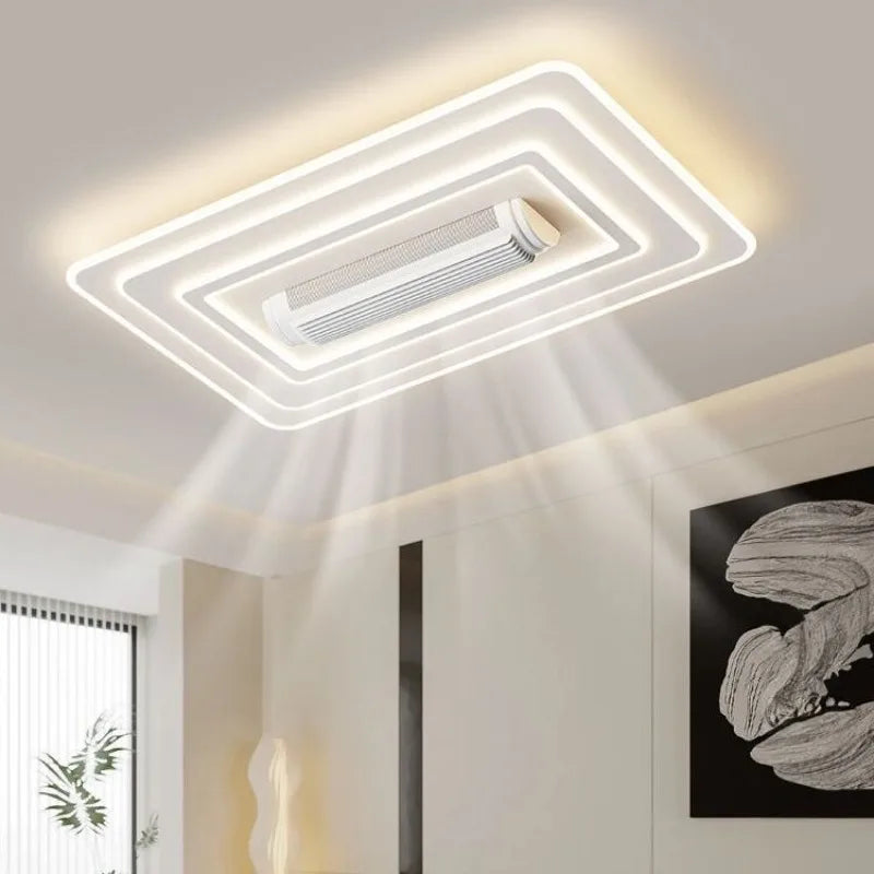Charlotte Invisible Bladeless LED Ceiling Fan Light – Remote