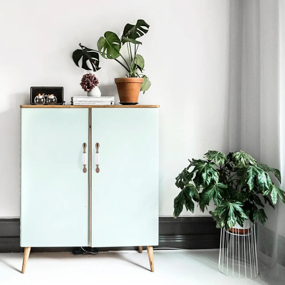 Pearl White Ceramic Cabinet Handles – Elegant Knobs for Furniture