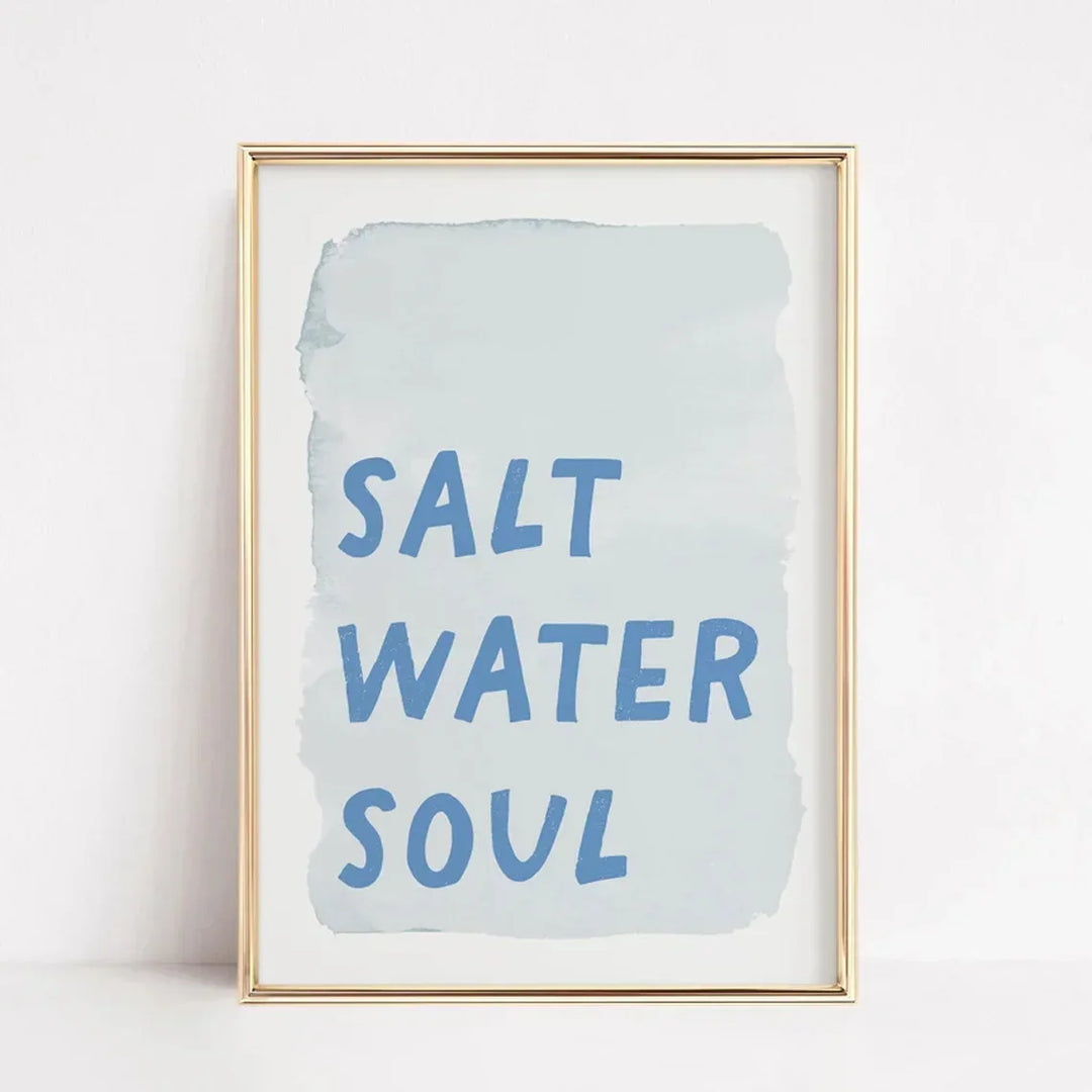 Modern Living Quotes Typographic Canvas Wall Art