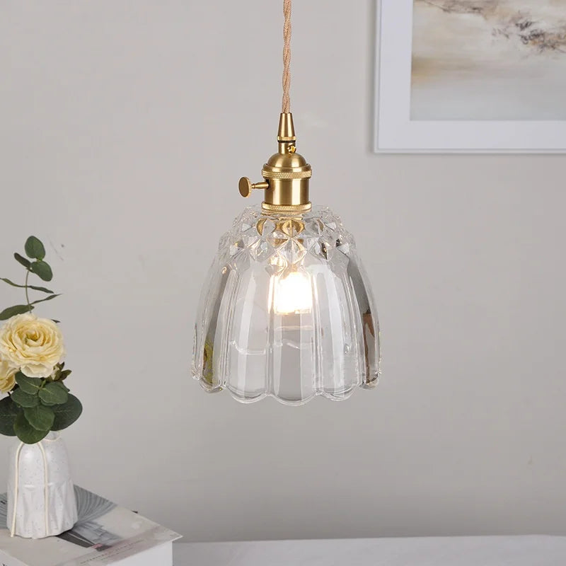 Lucien – Modern Clear Glass Pendant Light for Living Room, Restaurant, and Café