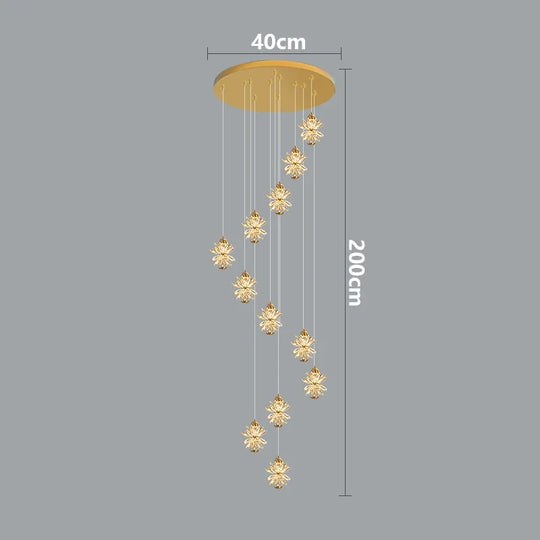 Nordic Crystal Minimalist LED Pendant Lamp – Luxurious Modern Hanging Light
