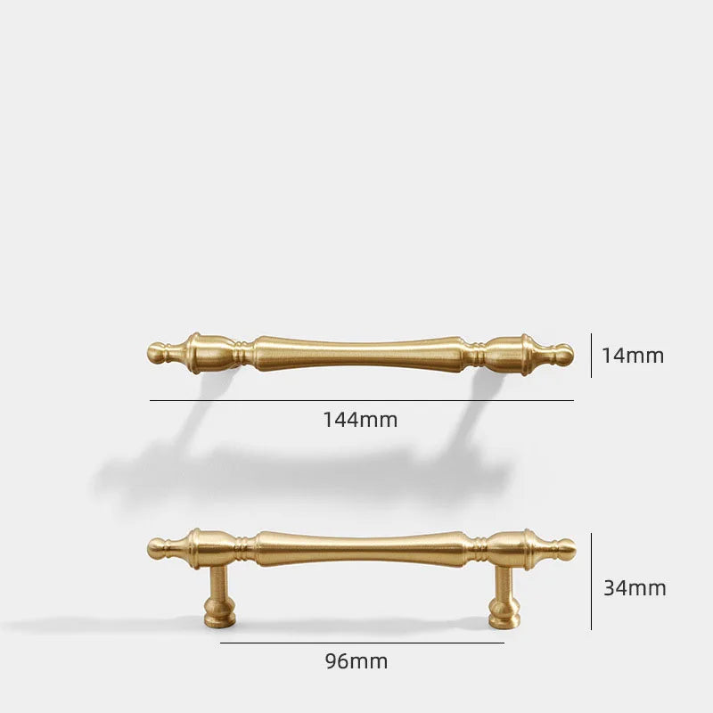 Brass Furniture Handles – French-Style Pulls and Knobs for Cabinets and Wardrobes