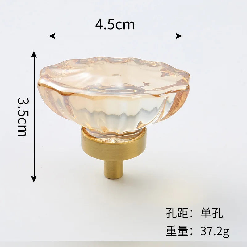 Brass Crystal Cabinet Handles – Light Luxury Furniture Knobs