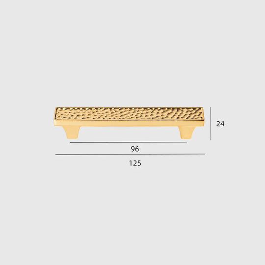 24K Gold and Hammered Brass Furniture Handles – Textured Knobs and Pulls in Silver Finishes