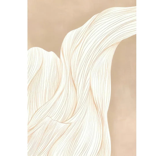 Abstract Flowing Textural Designs Canvas Wall Art