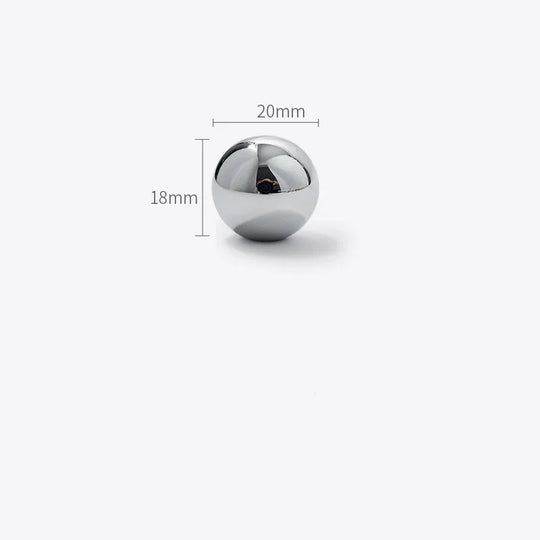 Chrome Brass Ball Knobs – Modern Silver Cabinet & Drawer Pulls