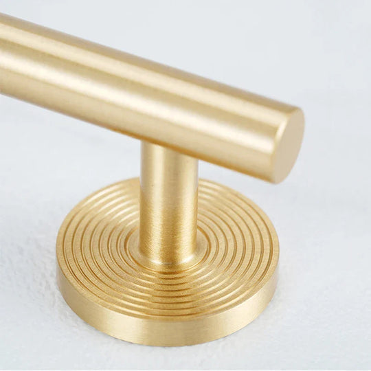France Satin Gold Cabinet Handles – Solid Brass Pulls and Knobs for Furniture (130–510mm)