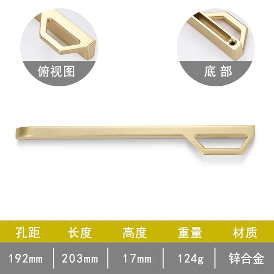 Gold and Pearl Grey Cabinet Handles – Modern Zinc Alloy Pulls for Furniture