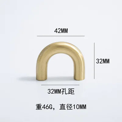 Solid Brass Cabinet Handles – Modern Golden Drawer Pulls