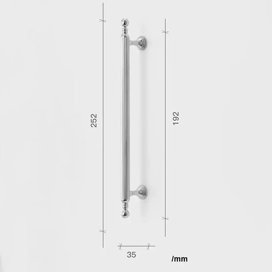 Polished Gold Brass Furniture Handles – French Luxury Pulls for Cabinets and Wardrobes