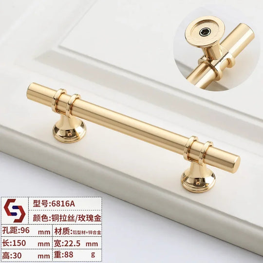 Modern T-Bar Cabinet Handles – Sleek Decorative Furniture Pulls