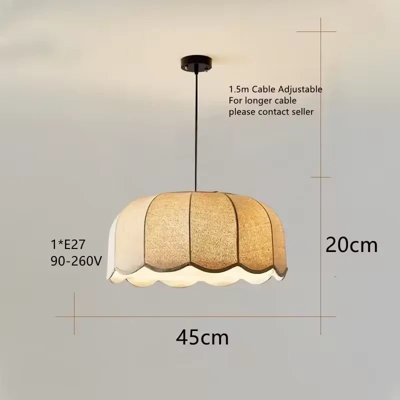 Nordic Fabric Pendant Light for Dining, Living Room & Bedroom