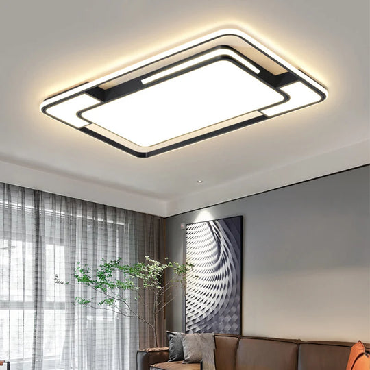 Remote Control Square LED Ceiling Lamp for Living & Dining Room