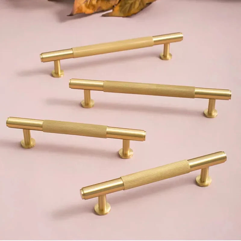 American Style Brass Cabinet Handles – Light Luxury Door Pulls for Furniture